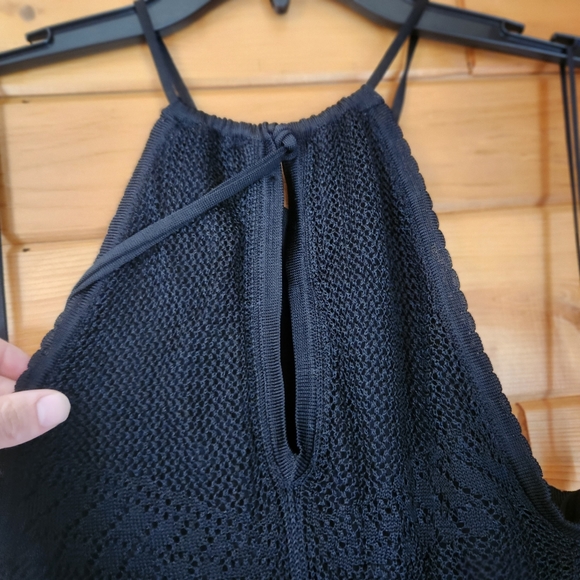 GUESS Dress Size Small Jungle Fever Cheetah Print Crochet Halter Racer T… - Picture 8 of 14